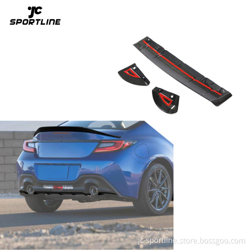 BRZ GR86 Carbon Fiber Auto Rear Bumper Lip Diffuser for Toyota Subaru GR86 BRZ 2022-2023